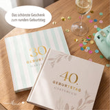 Gaestebuch 40. Geburtstag Beige