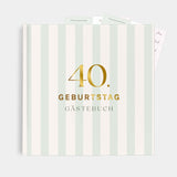 Gaestebuch 40. Geburtstag Streifen