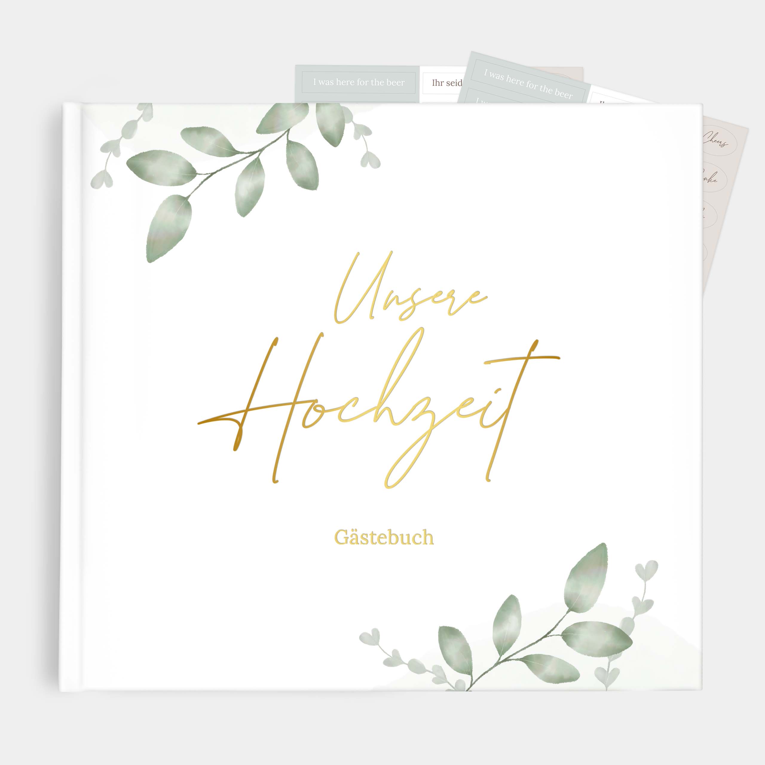 Gästebuch zur Hochzeit Greenery