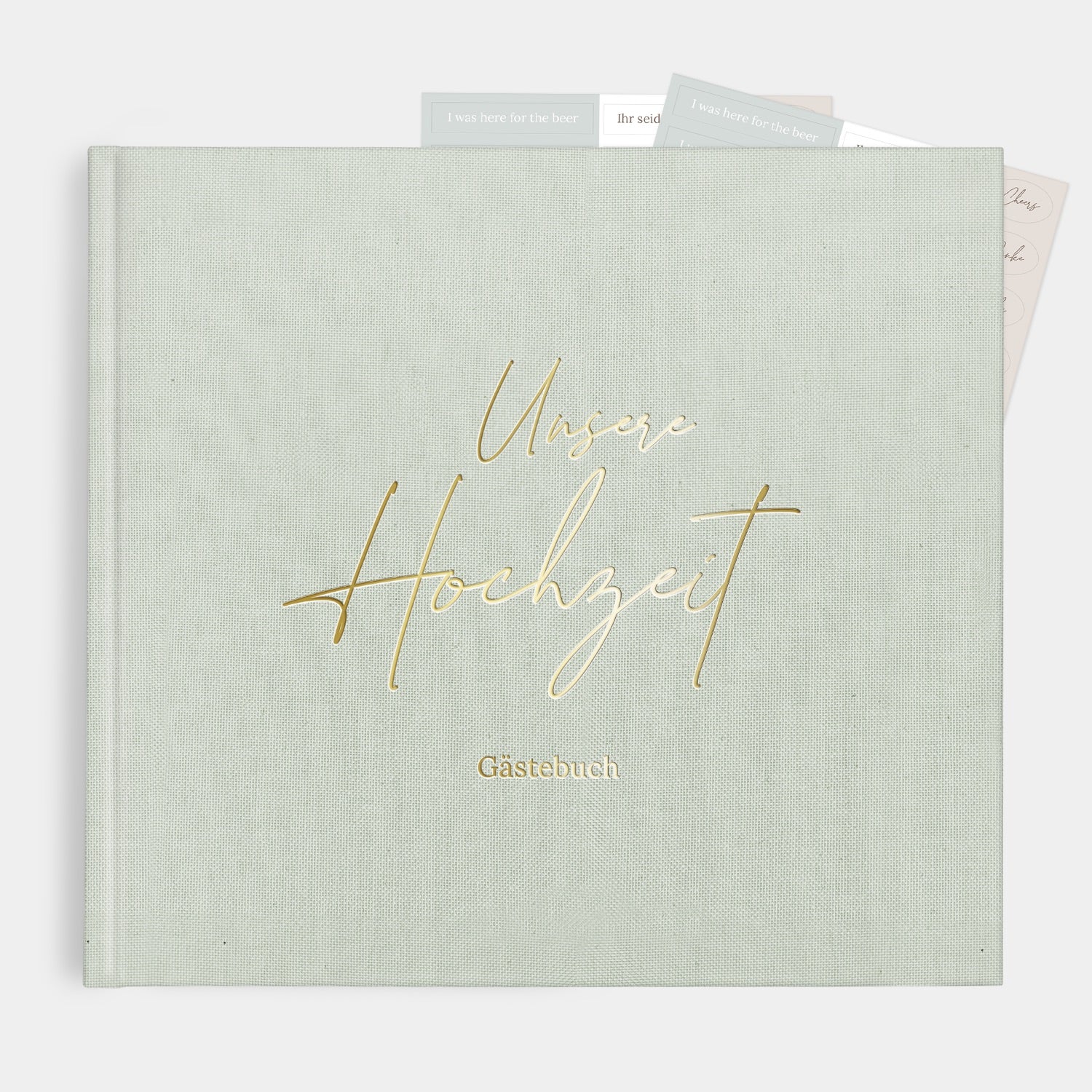 Gästebuch zur Hochzeit Salbei