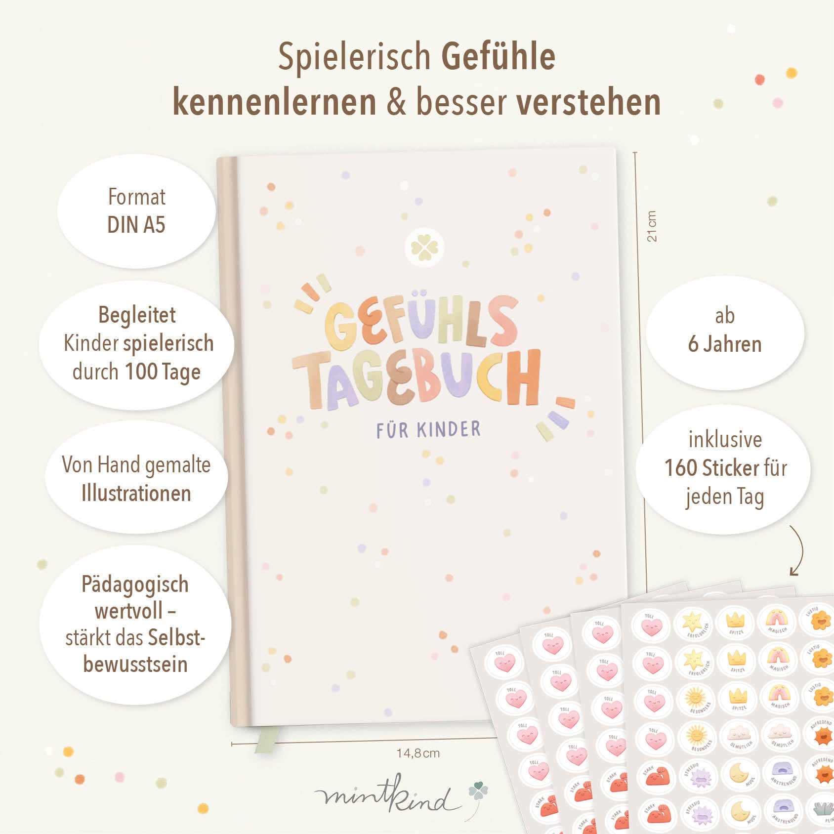Gefühlstagebuch Kinder Konfetti