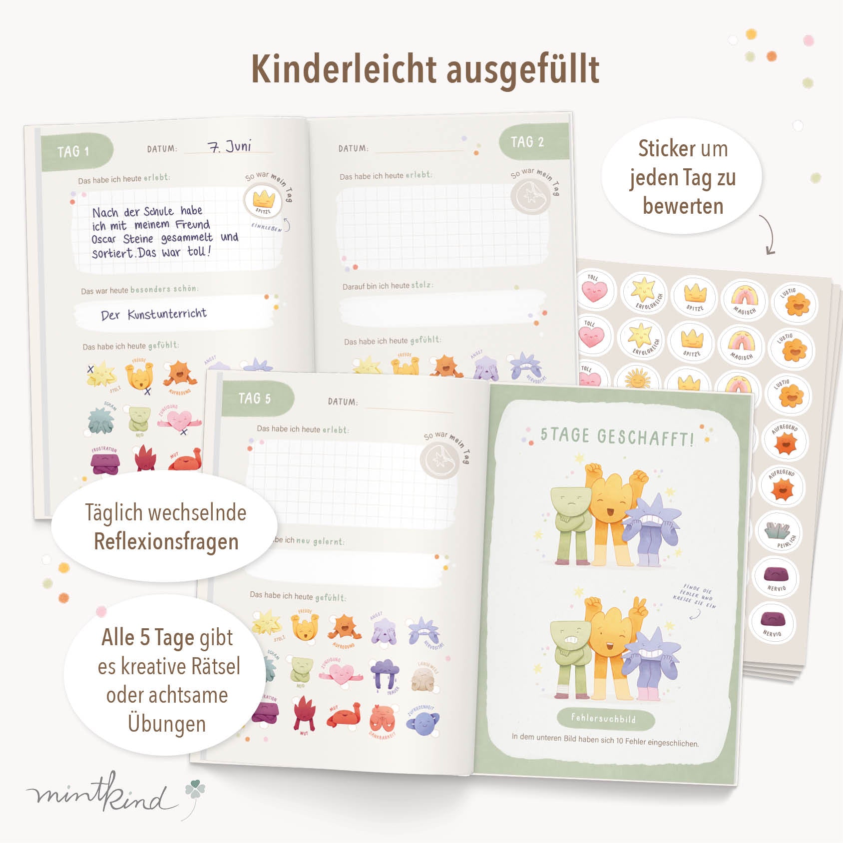 Gefühlstagebuch Kinder Gefühle 