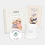 Geschenkset Oma Geschenkbuch Kaffeebecher