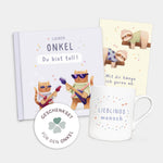 Geschenkset Kaffeetasse Geschenkbuch Onkel