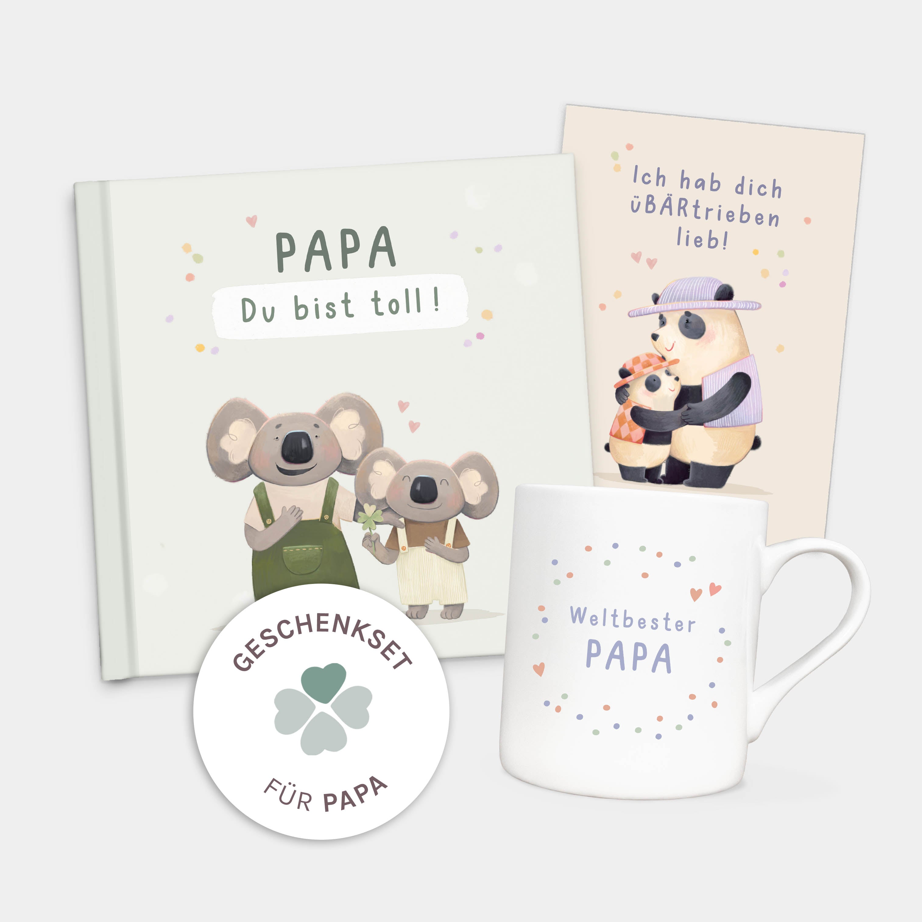 Geschenkset Papa Geschenkbuch Kaffeebecher