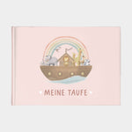 Erinnerungsbuch Taufbuch Arche Rosa