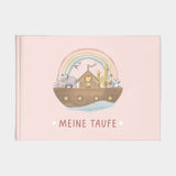 Erinnerungsbuch Taufbuch Arche Rosa