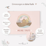 Erinnerungsbuch Taufbuch Arche Rosa