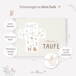 Erinnerungsbuch Taufe beige