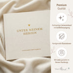 Schwangerschaftstagebuch - Leinen beige