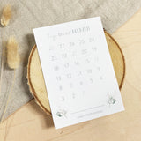 Postkarte Hochzeit "Countdown"