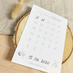 Postkarte Hochzeit "Countdown"