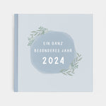 Jahrbuch 2024 blau Erinnerungen zum Ausfüllen