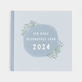 Jahrbuch 2024 blau Erinnerungen zum Ausfüllen