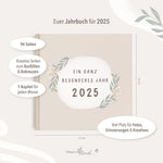 Jahrbuch 2025 Beige Erinnerungen zum Ausfüllen