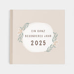 Jahrbuch 2025 Beige Erinnerungen zum Ausfüllen