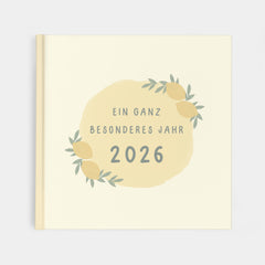 Jahrbuch 2026 Butteryellow Gelb Erinnerunegn Zum Ausfüllen