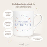 Tasse Konfetti "weltbeste Patentante"