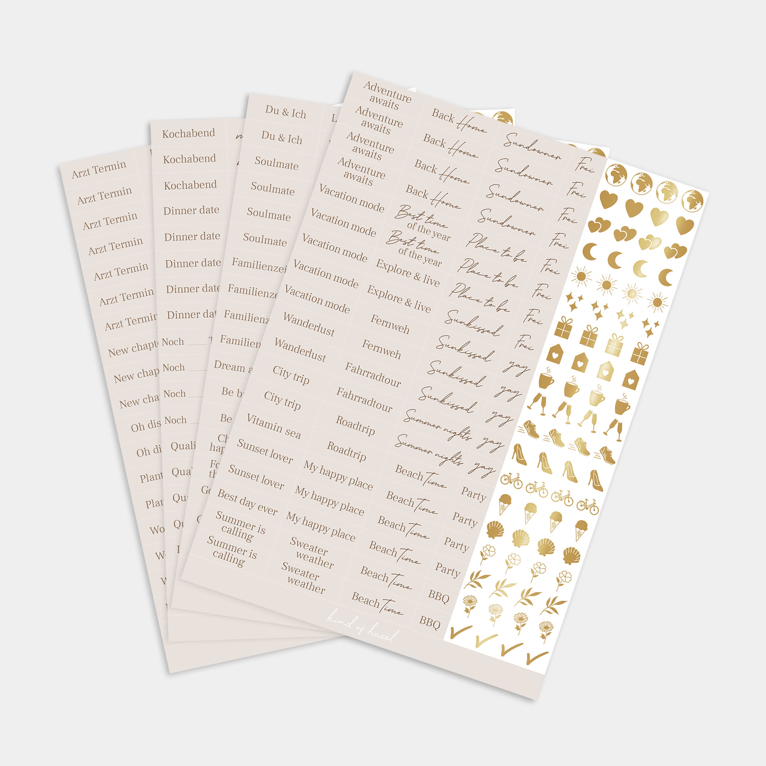 Sticker zum Planen Cover