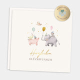 Glückwunschkarte zum Geburtstag "Herzlichen Glückwunsch"
