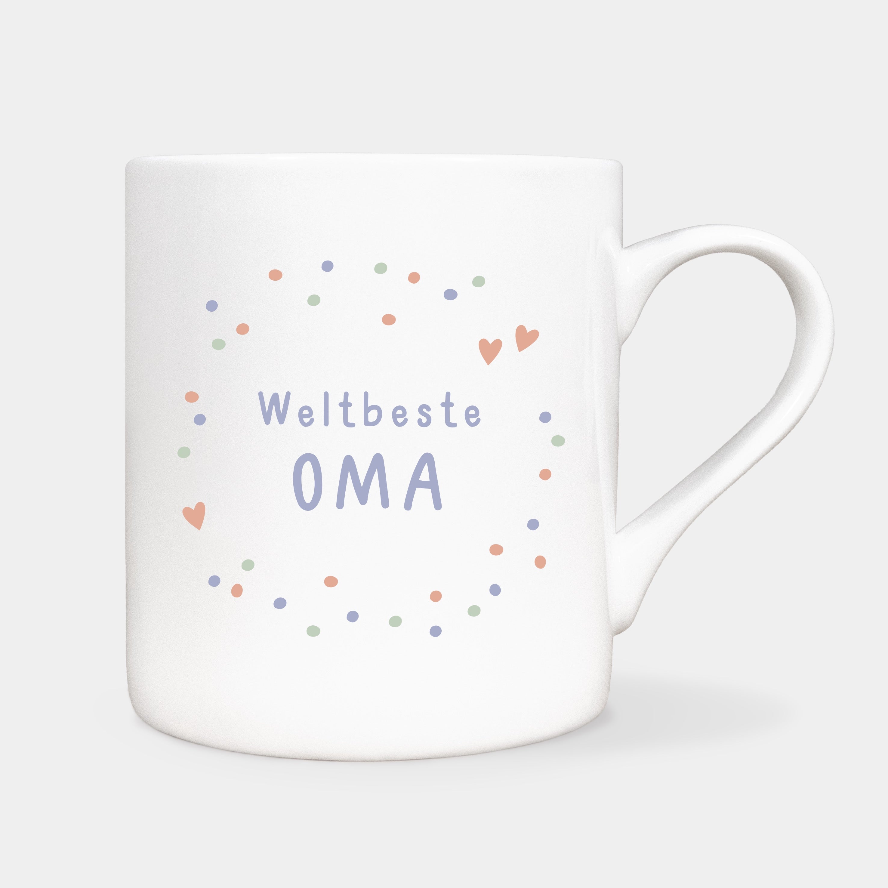 Oma-Tasse ♡ im Konfetti-Design