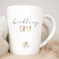 Porzellan Becher Oma