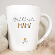 Porzellan Becher "Weltbeste Mama"
