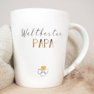 Porzellan Becher "Weltbester Papa"