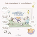 Kindergarten-Freundebuch im Fußball-Design