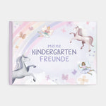 Freundebuch im Einhorn-Design türkis 