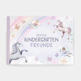 Freundebuch im Einhorn-Design türkis 