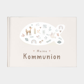 Erinnerungsbuch "Meine Kommunion" Koomunion Beige