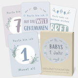 Meilensteinkarten Baby Blau