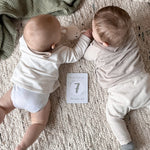 Meilensteinkarten Baby Zwillinge
