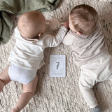 Meilensteinkarten Baby Zwillinge