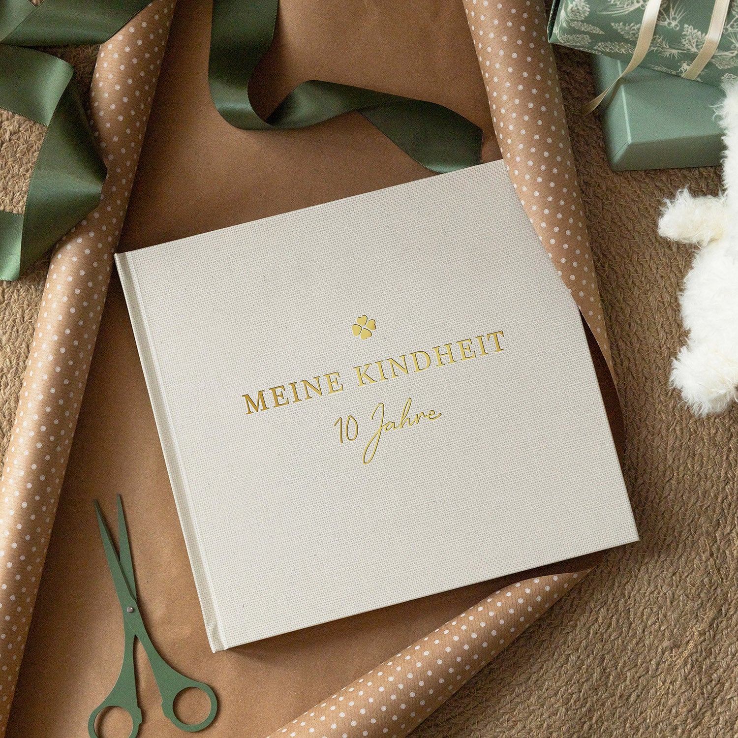 Erinnerungsalbum Meine Kindheit Leinen