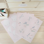 Ordnungssticker Schreibtisch - Rosa