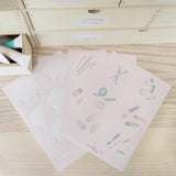 Ordnungssticker Schreibtisch - Rosa