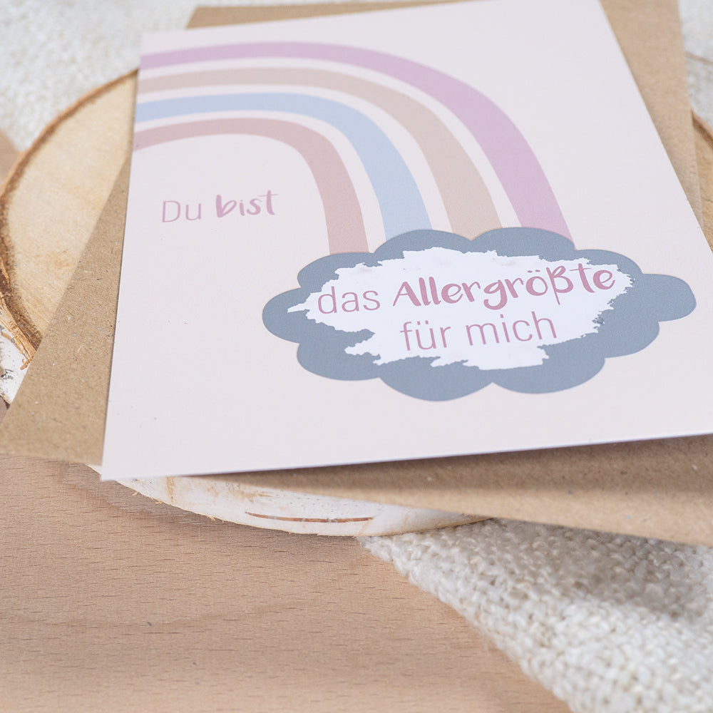 Rubbelkarte "Du bist das Allergrößte für mich"