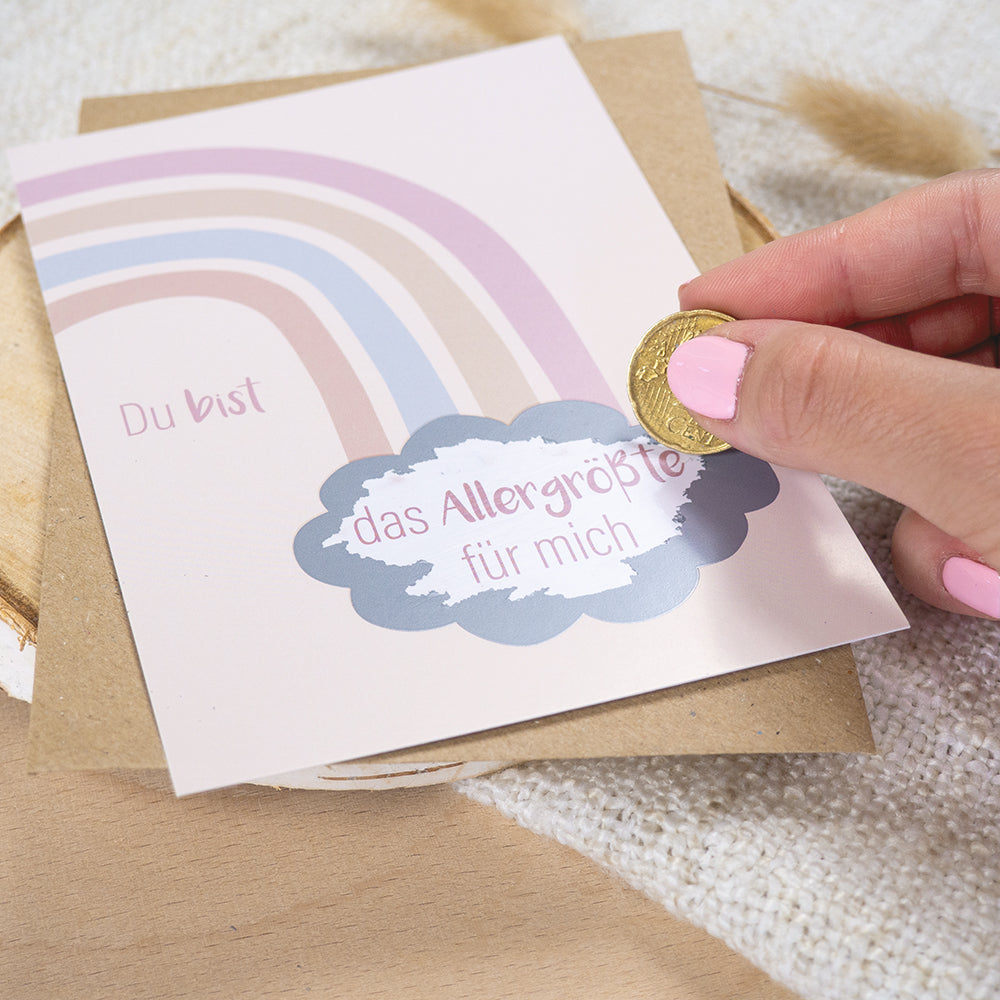 Rubbelkarte "Du bist das Allergrößte für mich"