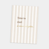 Postkarte Spruch "Time to start a new chapter"