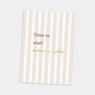 Postkarte Spruch "Time to start a new chapter"