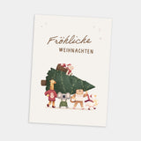 Postkarte Weihnachten Baum