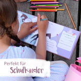 Freundebuch Pferde Cover Blau Grundschule