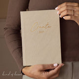 Planer Buchkalender 2027 Linnen Beige
