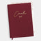 Planer Buchkalender 2027 Bordeaux Red