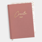 Planer Buchkalender 2027 Rose