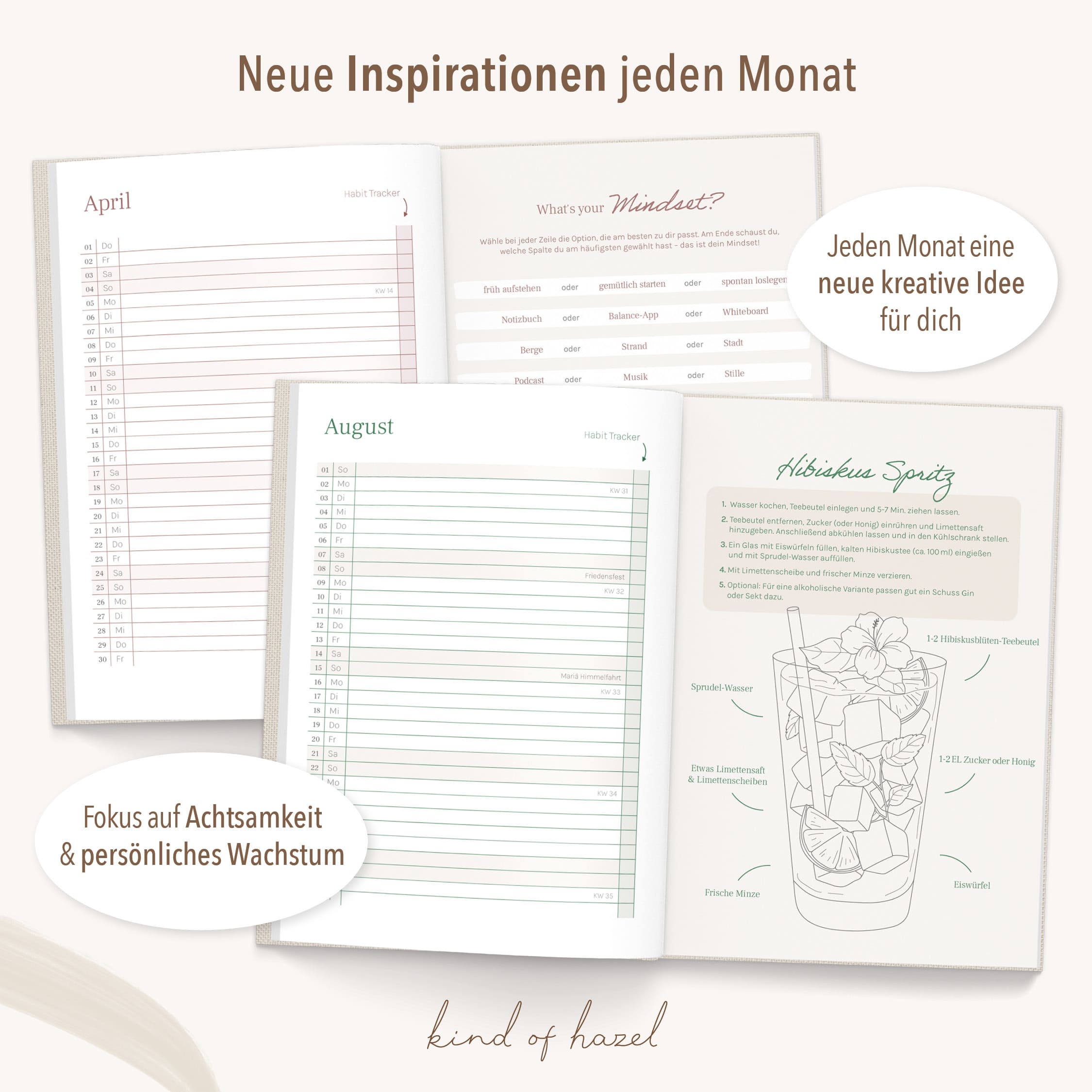 Planer Buchkalender 2027 Rose