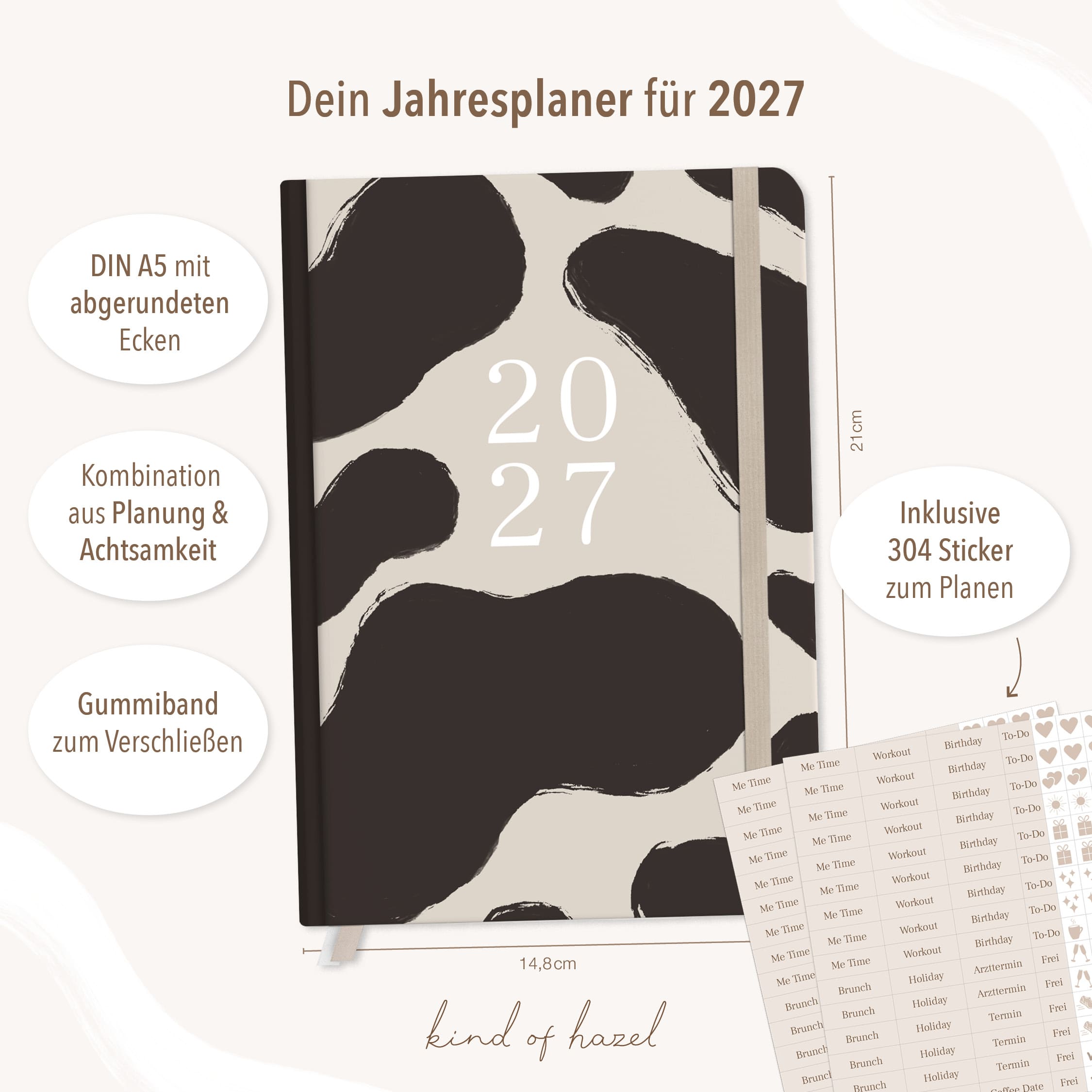 Planer Buchkalender 2027 Kuh