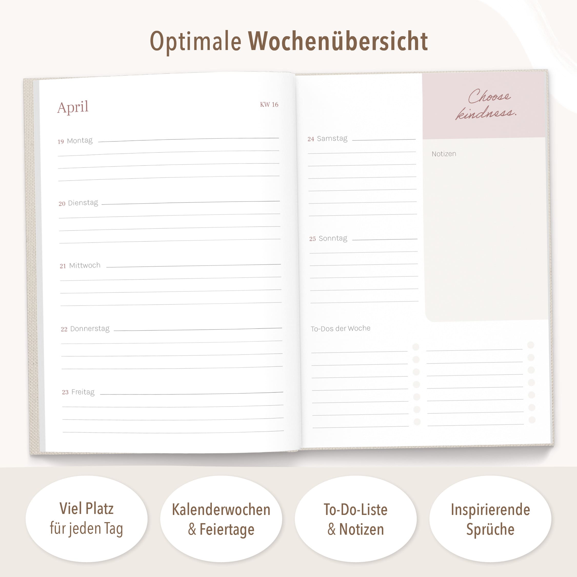 Planer Buchkalender 2027 Kuh